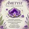 Amethyst Bracelet Natural Stones Purple Box Card