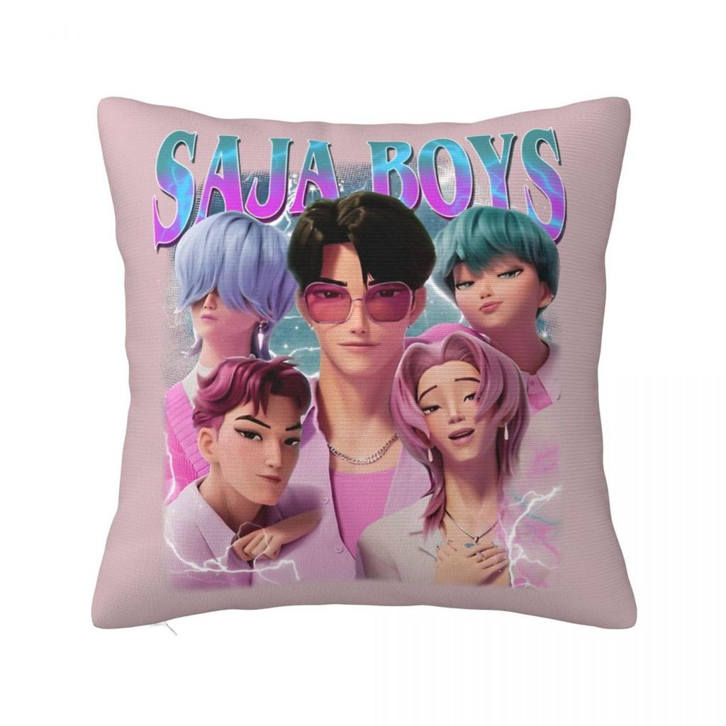 Huntrix Girl Pillow Case Kpop Demon Hunters Cushion Covers Awesome Decorative Pillowcase For Car 40X40Cm