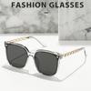 Version of Round Face, Big Box, Square, Advanced Sunglasses, Ladies' Tide, Big Face Glasses, Sun-shading Sunglasses.
