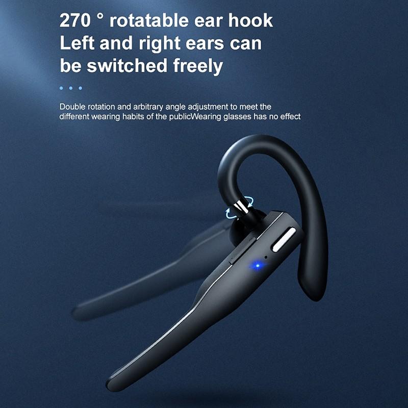 Bezdrátová sluchátka Bluetooth Sluchátka do uší s dlouhým pohotovostním režimem Business Headset s potlačením hluku Sluchátka pro řidiče