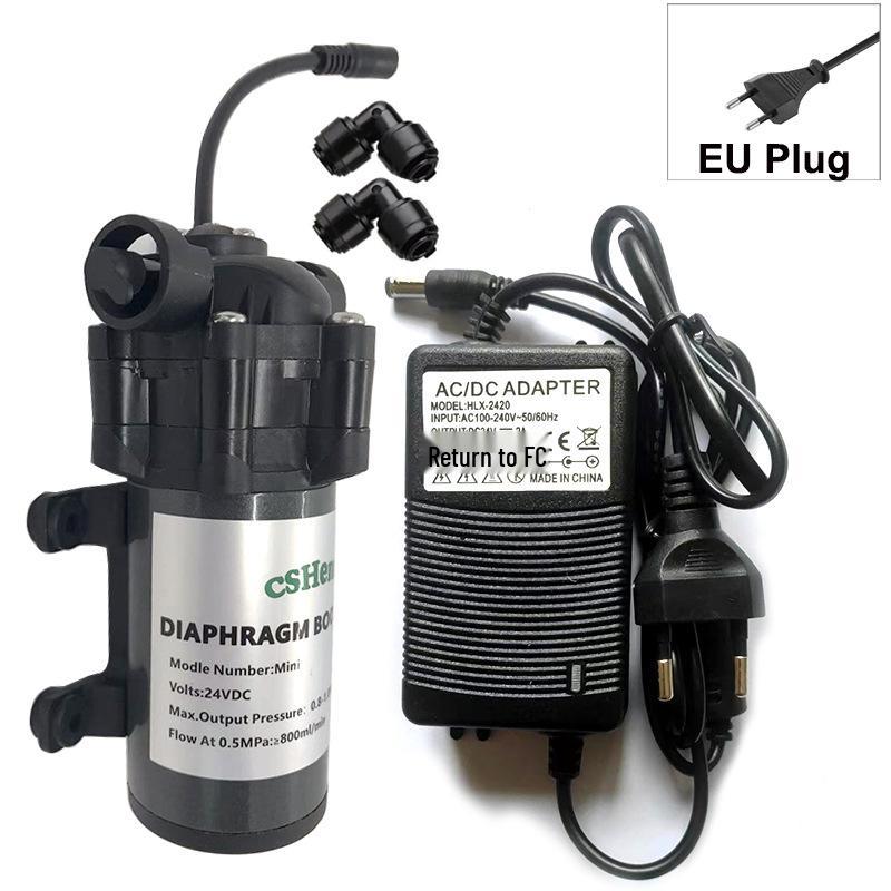 Miniature 50G Diaphragm Booster Pump - Self-Priming, Low-Pressure Spray Pump for Rainforest Tanks and Humidification.