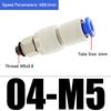 High-speed Rotary Joint Pneumatic Quick-insertion Trachea Universal 360-degree KSL4/6M5 Straight Through KSH8/10-010203