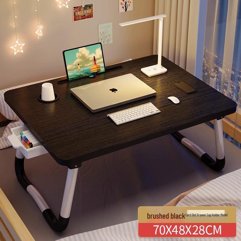 Foldable Bedside Table: Compact Desk for Dorms and Bedrooms