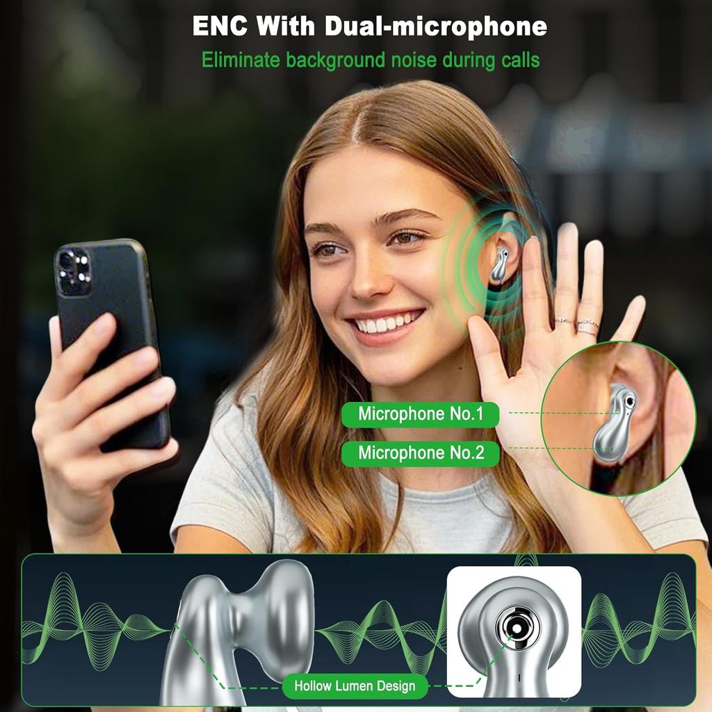 AI Translation Earbuds Real Time 144 Languages Translator Devices 99% Accuracy 4-Microphone Translator Headphones Bussiness Travel Study iOS Android
