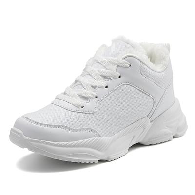 Winter warme Schuhe wasserdichte rutschfeste Plüsch-Turnschuhe weibliche Tenis-Schuhe
