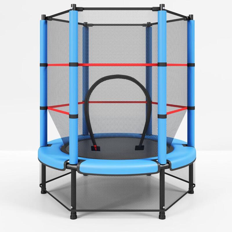 Детский комнатный батут с высокой сеткой безопасности