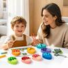 Kid Dinosaur Clamp Bead Counting Game Montessori Color Sorting Math Addition Subtraction Learn Fine Motor Skills Development Toy