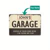 D Flat Pc Personalised Custom Garage Workshop Alu Signxcm Mechanic Husband Fathers Day Wall Gift (For Decoration Only)