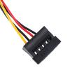 4Pin Ide To 3 Serial Ata Sata Power Splitter Extension Cable Connectors Computer