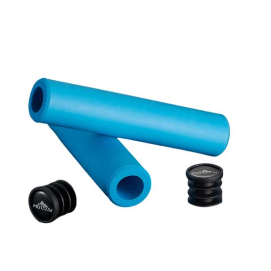 1 Paar Fahrradlenkergriffe mit Stopfen Silikon Schwamm Rutschfest Stoßdämpfend Mountainbike Lenkerabdeckung Fahrradzubehör