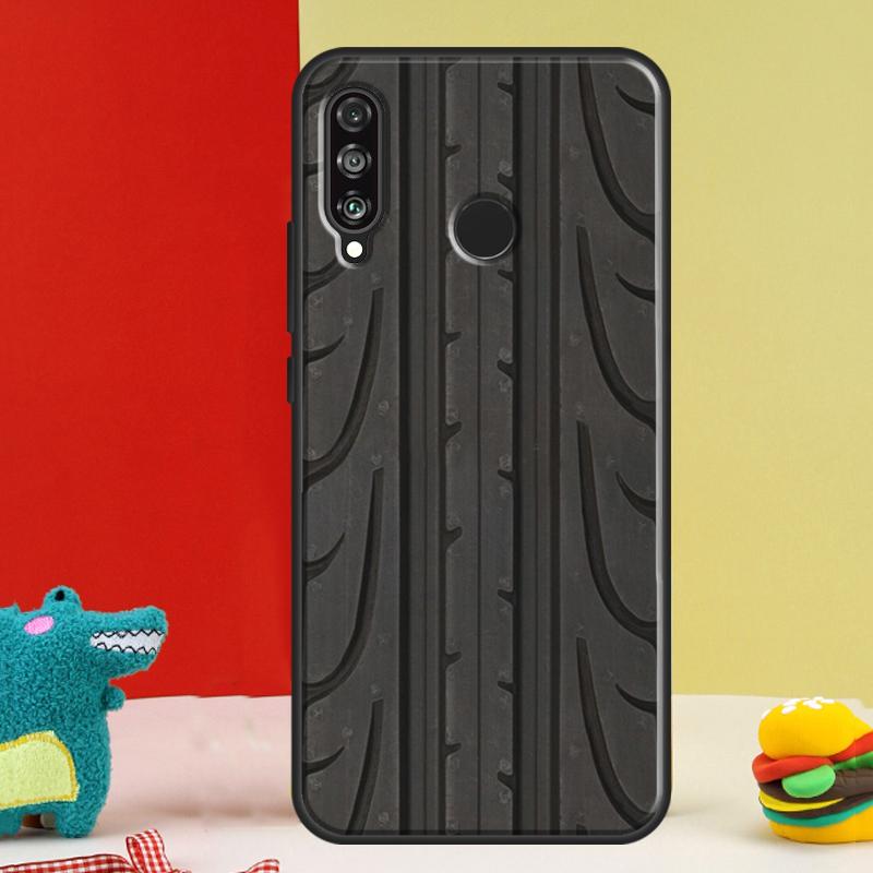 Tire Tread Pattern For Huawei Nova 9 10 SE 12i 12s 11i 5T Y91 Y90 Y60 Y70 Y72 Y61 P60 Pro P20 P30 P40 Lite Case