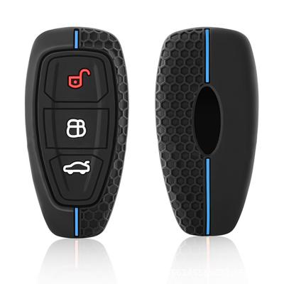 3 Button Key Cover For Ford Transit Custom Mondeo Fiesta Kuga ST Line MK3 Focus 3 Station Wagon Ecosport Case Key