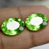Pair Of CERTIFIED Natural Green Peridot 18.56 Ct Oval Shape Loose Gemstones