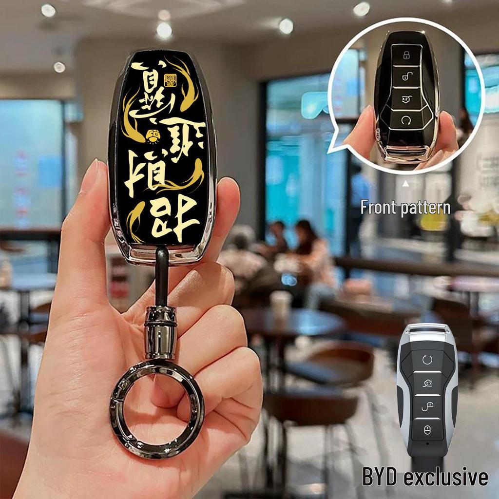 BYD Song Plus, Tang DMI, Han EV, Yuan Pro, Song MAX Schlüsselabdeckung - Vollumwickelte Schutzhülle