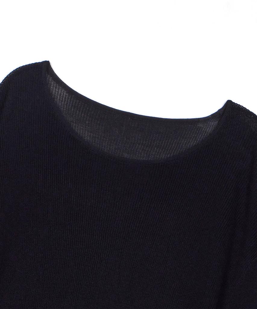 Pildeoseu See-Through Loose Fit Knit Black