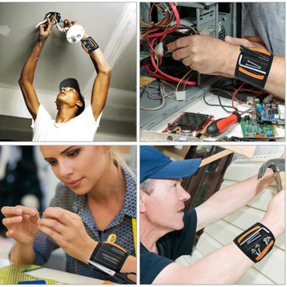 Magnetic Wristband DIY Magnetic Tool Wristband with Powerful Magnets Dad Gifts