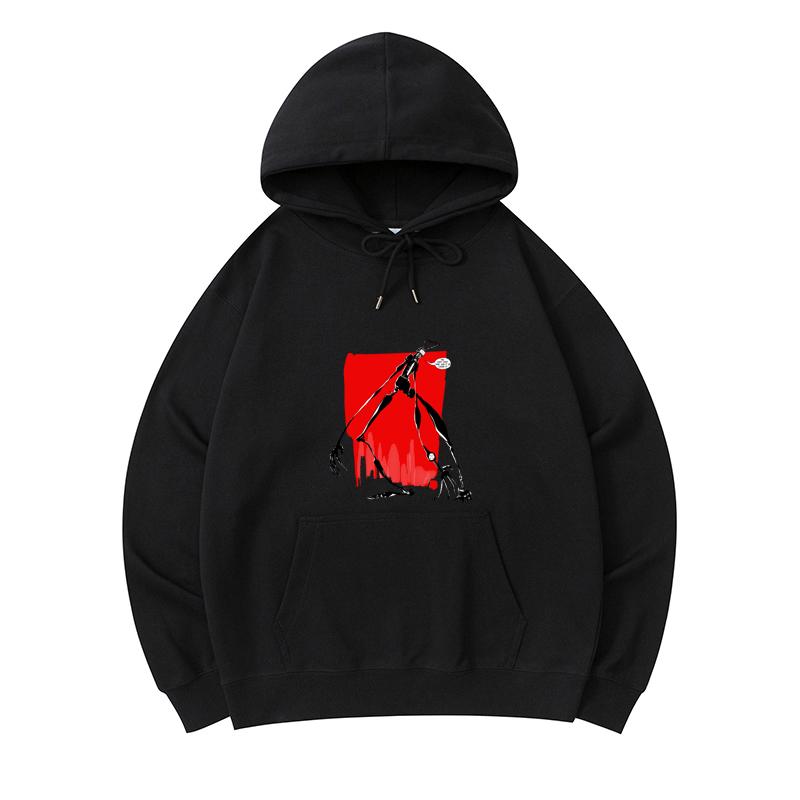 

300 GSM Men s Healthy Cotton Hoodies Funky Time Print Premium Cotton Sweatshirt