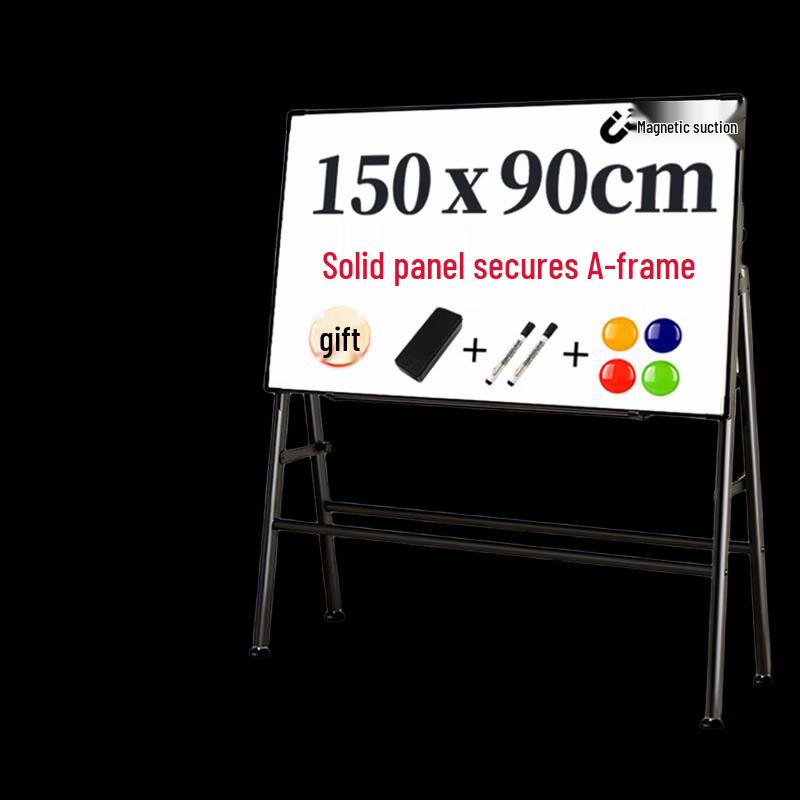 Deli A-Type Magnetic Easel Whiteboard 150x90cm