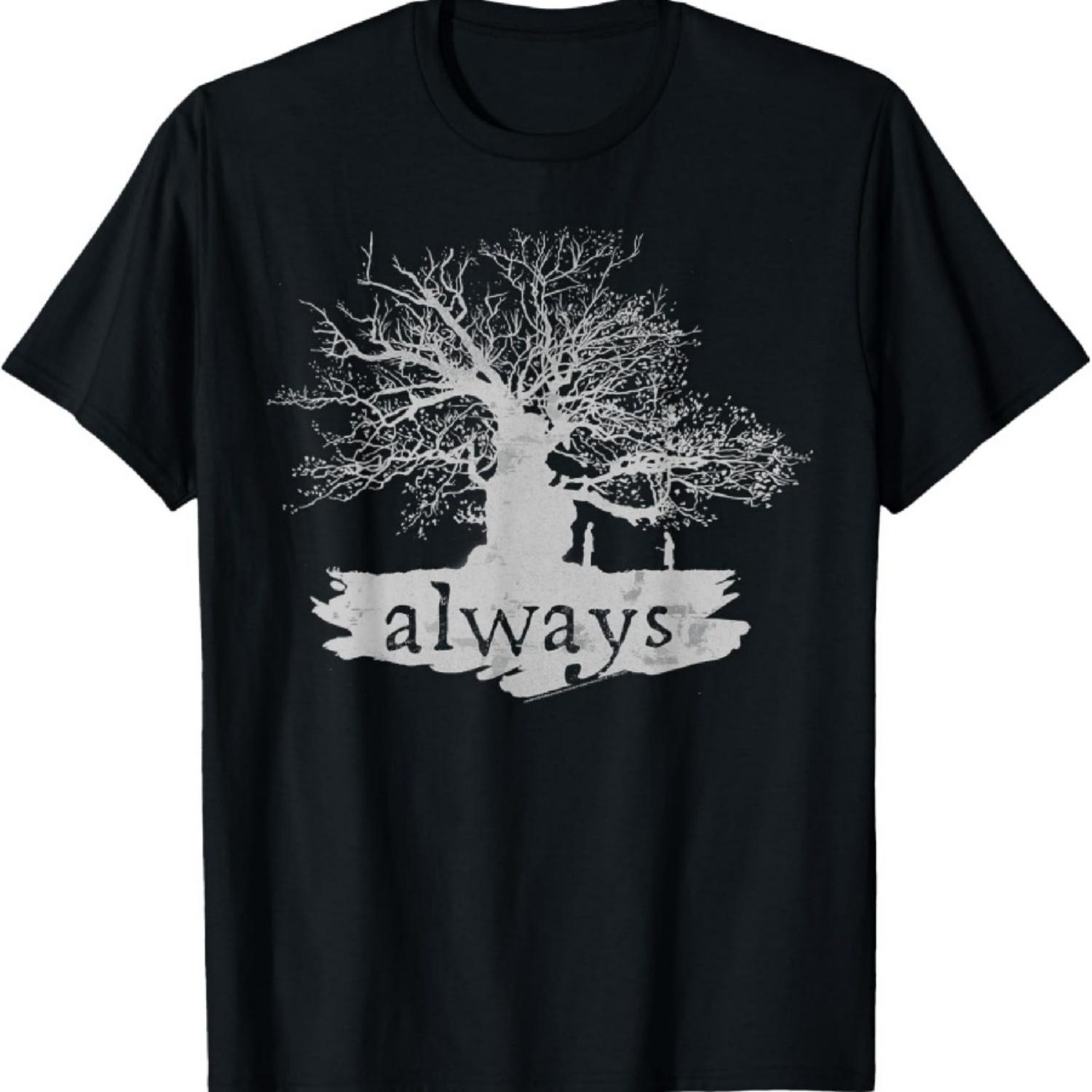 Футболка Гарри Поттер Всегда Силуэт Дерева C1 XXXXXL разноцветный