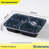 Disposable Multi-Compartment Rectangular Plastic Meal Prep Containers