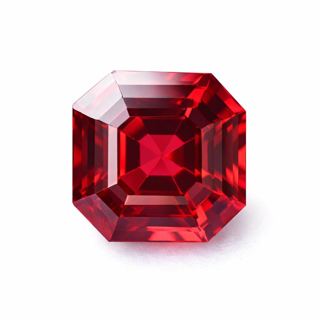 Natural Red Ruby Loose Gemstone 8 Ct Square Cut Mozambican for Jewelry Making and Gem Collections