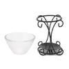 Modern Home Decorative Essential Oil Warmer With Glass Plate And Elegant Metal Frame For Warm Ambiances Creation