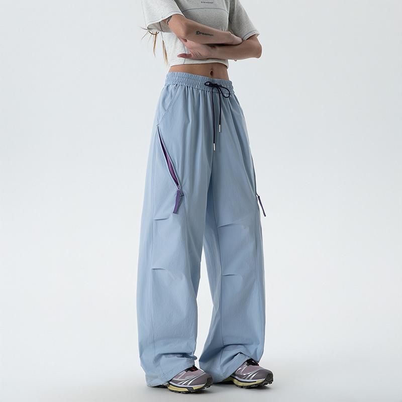 Women's Loose Pants And Men's Summer Casual Straight Leg Pants