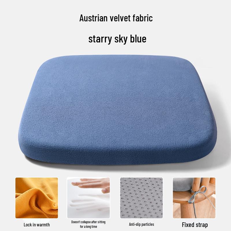 

Зимняя подушка на сиденье из пены с эффектом памяти для стульев - Утолщенная, теплая и удобная для долгого сидения 35x35x3.5cm