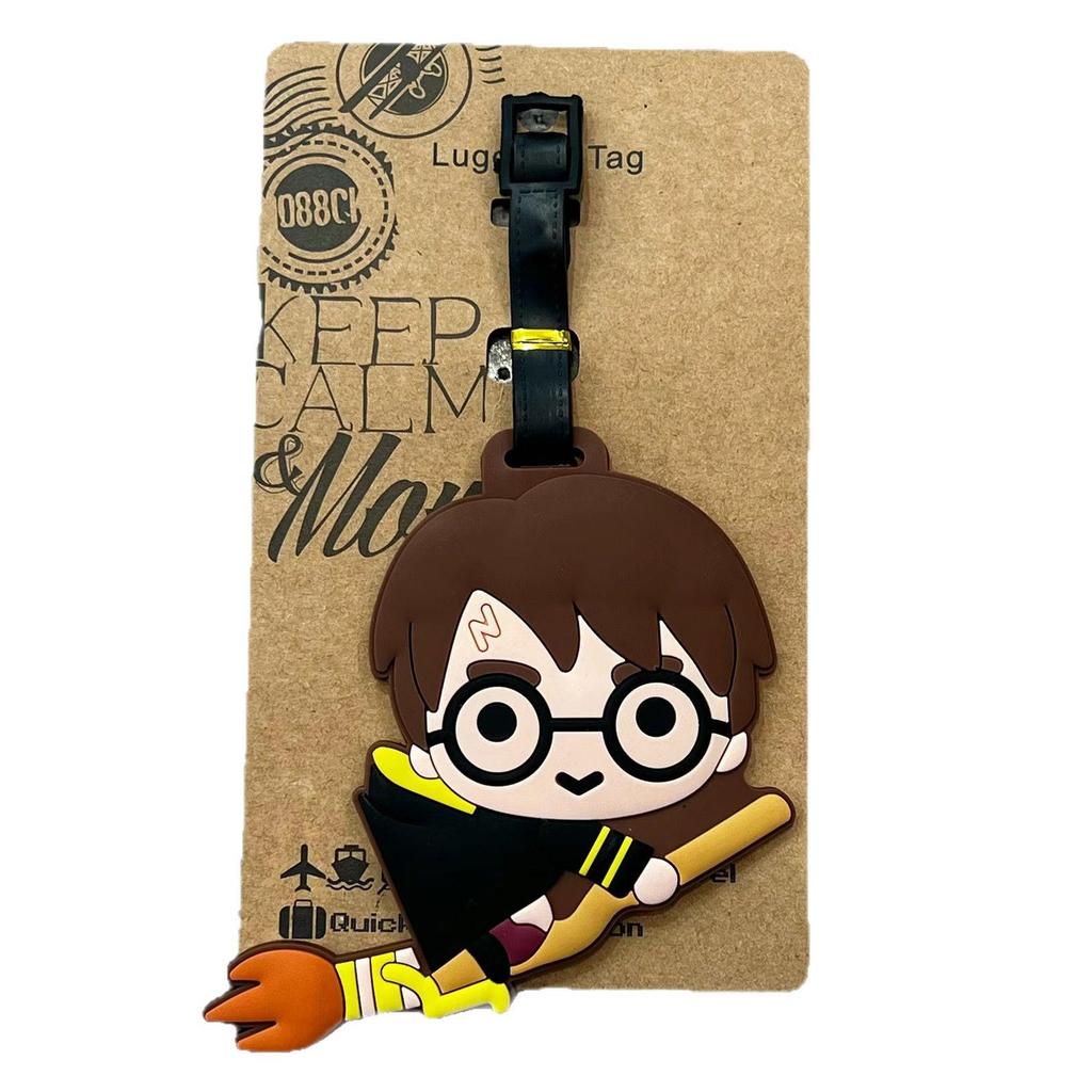 Etichetta per bagagli Accademia di Magia di Harry Potter: Design di Hermione e Ron
