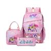School Season Printed Student Schoolbag Backpack Shoulder Pencil Bag Three-Piece Set