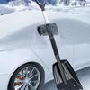 Telescopic Snow Remover Tool - Retractable Outdoor Aluminum Alloy Ice Shovel, Camping Garden Survival Shovel Tools