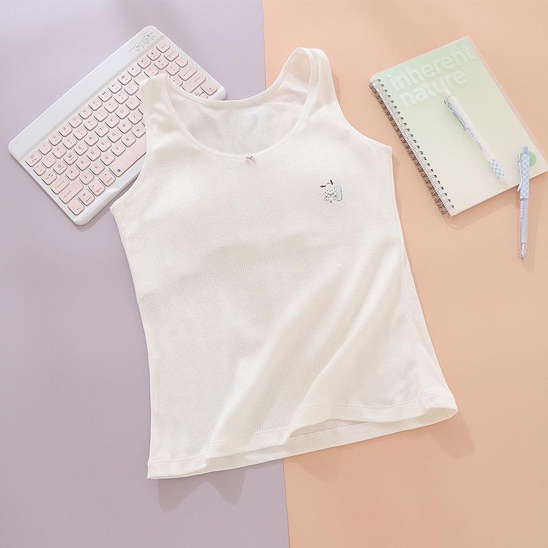 Girls’ Camisole Tank Top for Puberty and School 150 белый