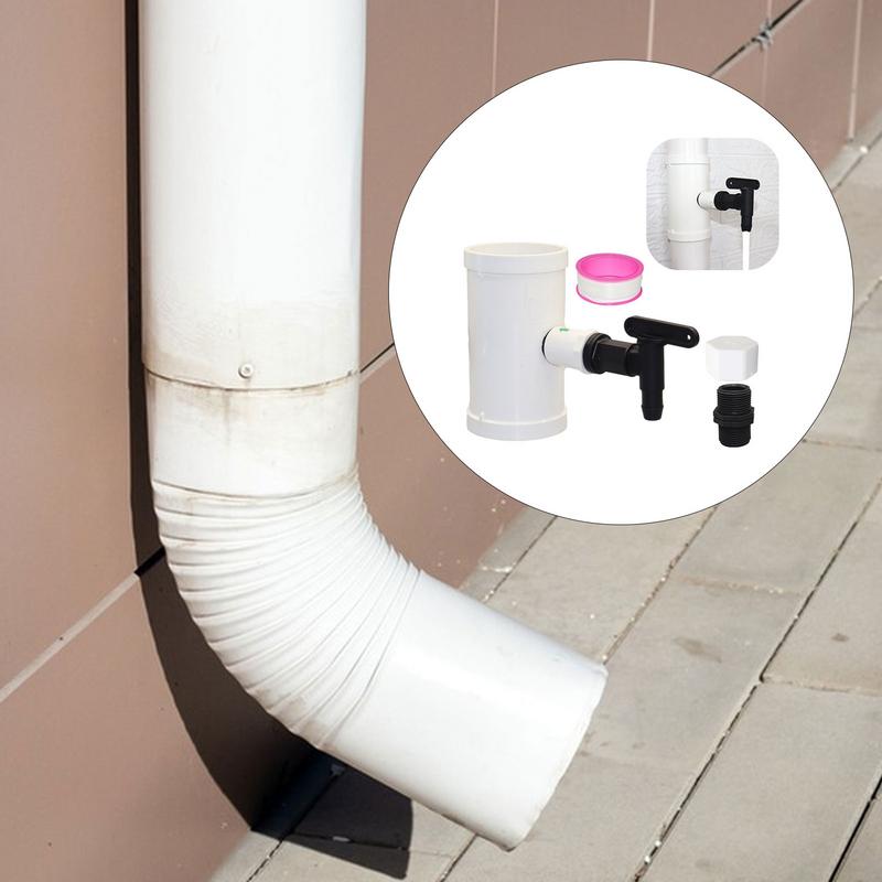 1 Set Rain Water Collector Leakproof Rainwater Diverter Stable Performance Simple Collection Rain Diverter Garden Accessories
