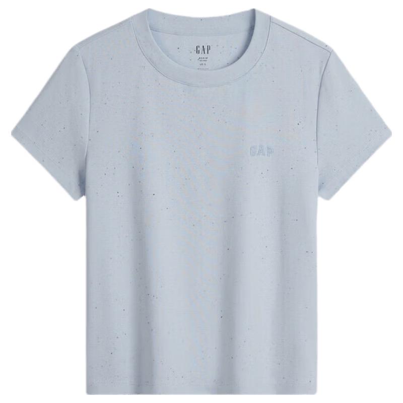 GAP Women s Logo Embroidered Slim Fit T-Shirt M синий