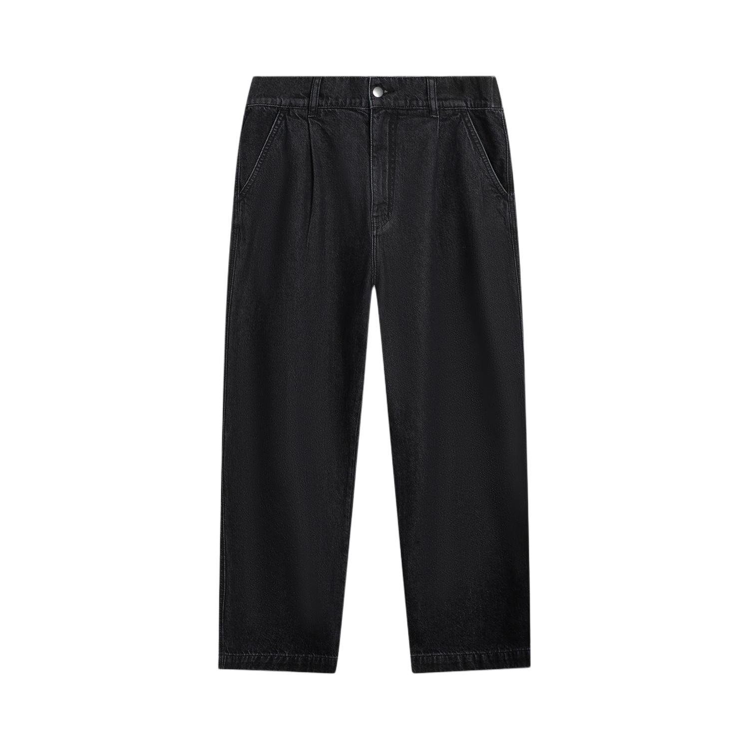 

Li-Ning Простые Удобные Повседневные Универсальные Джинсы Прямого Покроя со Средней Посадкой Мужские брюки AJQV019-2 S