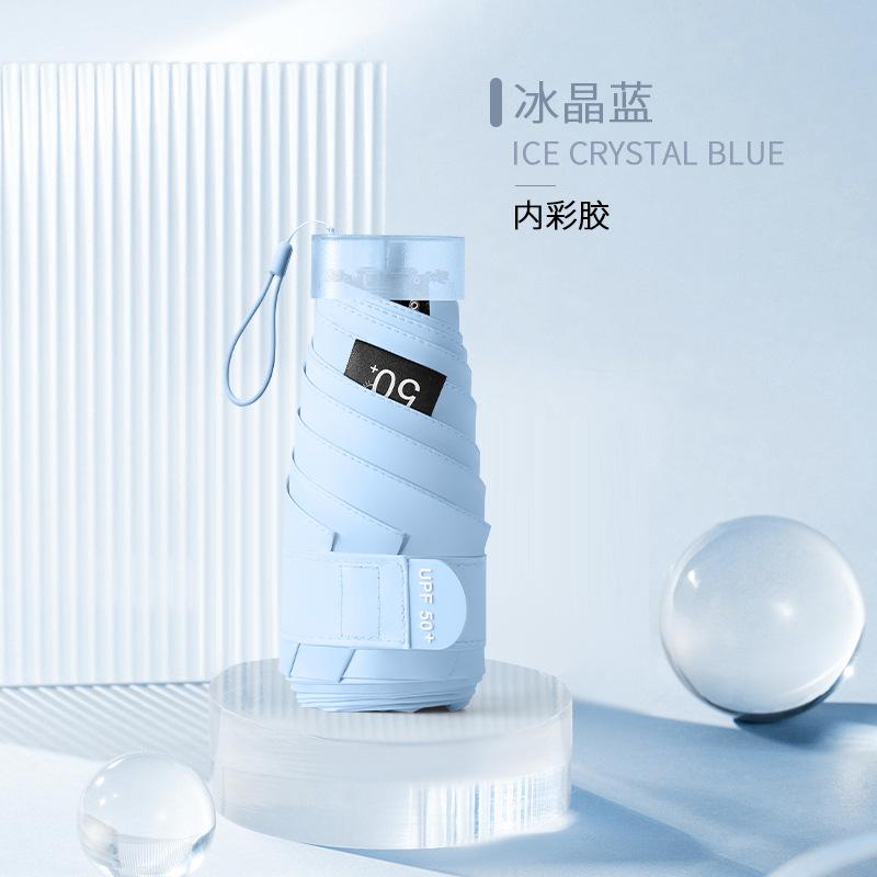 Mini 50% Umbrella, Small Sunscreen, Uv Protection, Ultra-Light Umbrella, Folding Umbrella, Advanced Weather And Rain Parasol