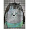 Høst og Vinter Ny Herre 3D Helkroppstrykk Japansk Svart Katt Hettegenser Unisex Casual Mote Herre Hettegenser Street Herre Topper