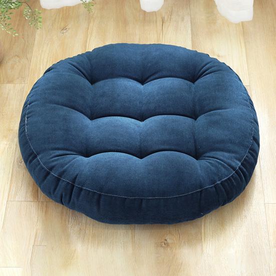 Tufted Seat Cushion Extra Thick High Elasticity Soft Round Solid Color Chair Tatami Sofa Floor Sitting Mat Pad Home Office Supplies