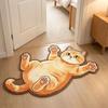 Anti-fouling Home Decor Carpet Non-Slip Cartoon Carpet Cute Cat-Shaped Area Rug  Living Rooms