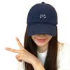 Washed Cotton Peaked Cap Wide Brim Curved Brim Cap New Baseball Cap  For Men Women