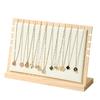 Jewelry Display Stand Necklace Hanging Rack Bamboo Wood Jewelry Stand Bracelet Storage Rack Sweater Chain Display Stand Stall