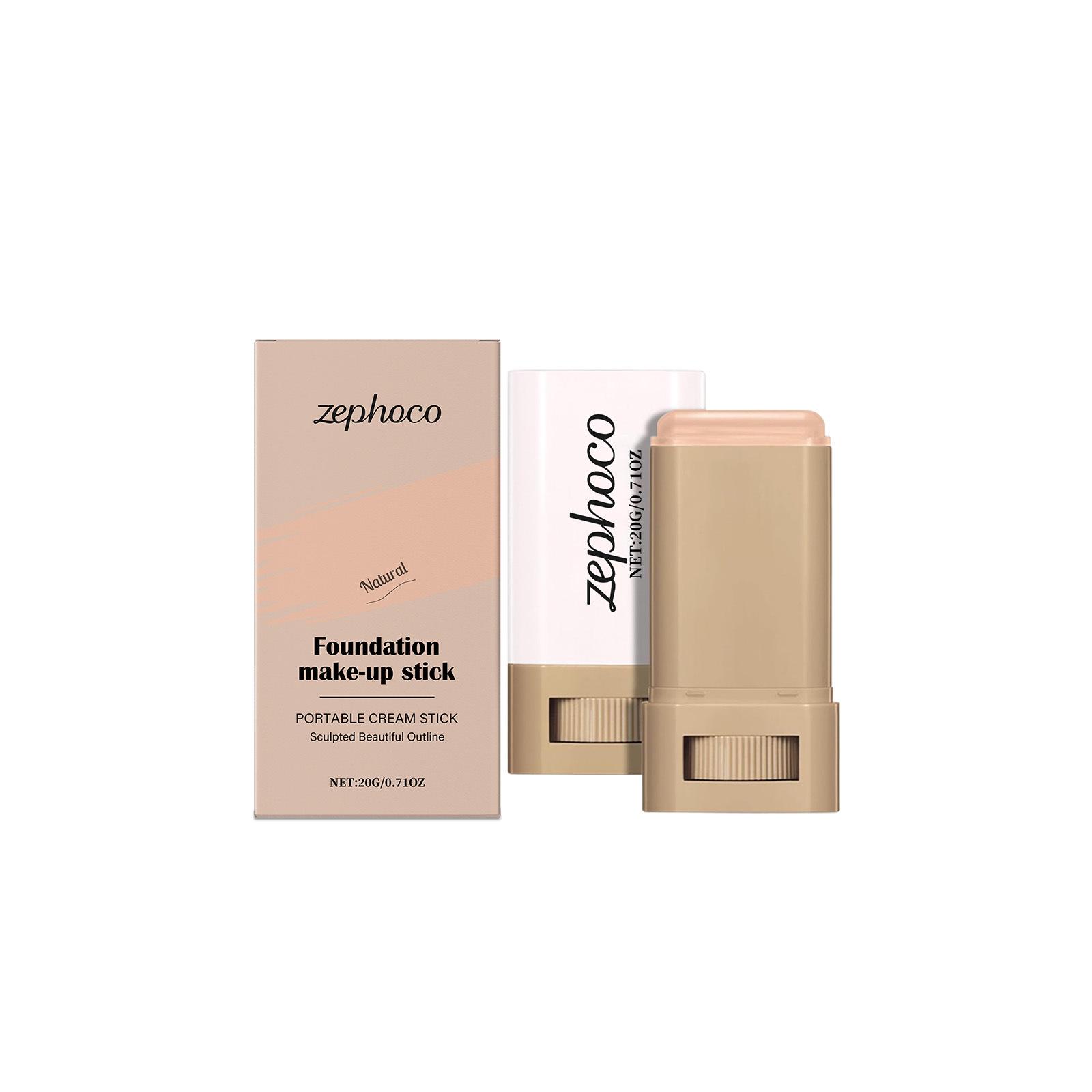 Zephoco Ivory White Hydrating Foundation Stick - Lightweight, Long-Lasting, Even Coverage.