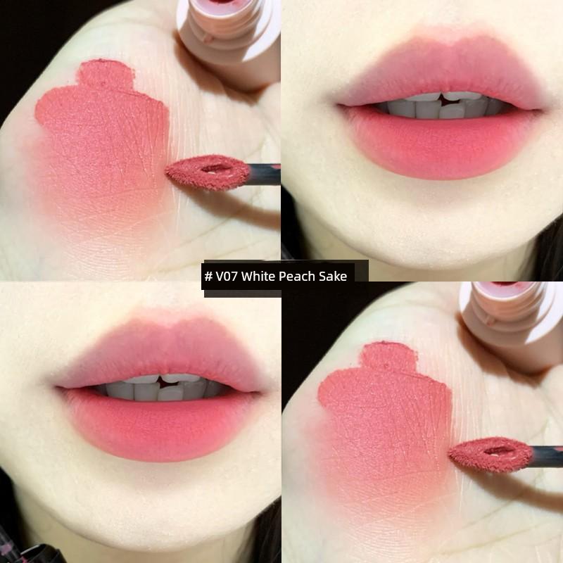 New Color Listing! Mooekiss Mukoshi Lip Mud Matte Finish Lip Lacquer No Stain on Cup V27 V29 V25