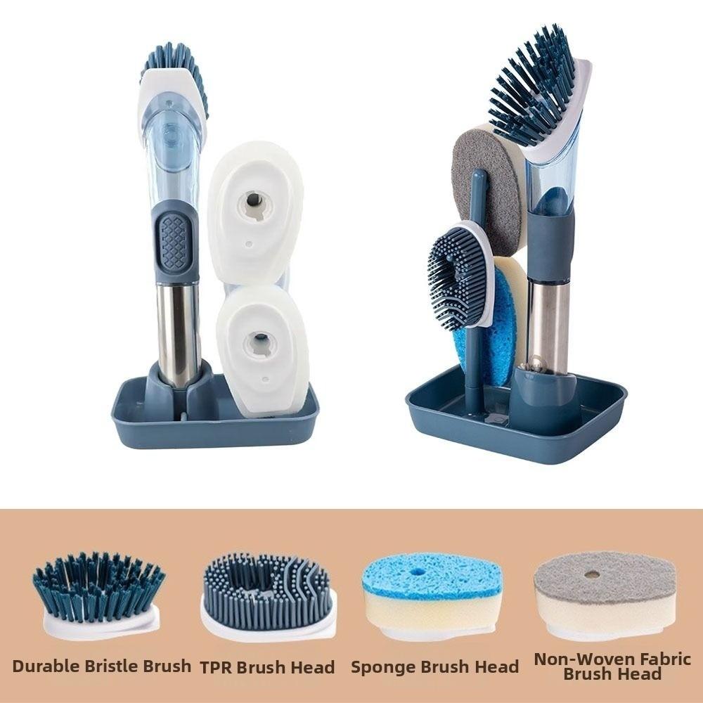 Removable Sponge Dishwashing Brush 3 In 1 Dish Cleaning Brush Household Tools