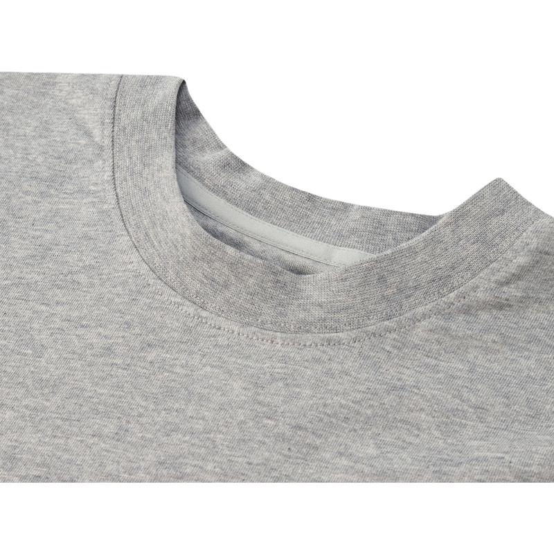 Calvin Klein Cotton Slim Fit Embroidered Breathable Round Neck Short Sleeve T-Shirt Women Tops Hero-Gray 40WH105-CVP