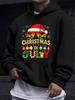 American/European Style Unisex Autumn/Winter Printed Hoodie Long-Sleeve Sweatshirt, July Christmas Fun Print Hooded Sweatshirt, Contrasting Creative P