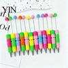Giftable Beaded Pens DIY Beadable Pen, Colorful Fancy Crafting Ballpoint Office Stationery Supplies Gift for Students, Party Favors, Creative