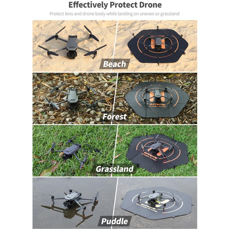 Sunnylife 80cm Waterproof Landing Pad Set for DJI Mavic Series/Mavic Air Series/Mini Series Portable Landing Platfrom Mats