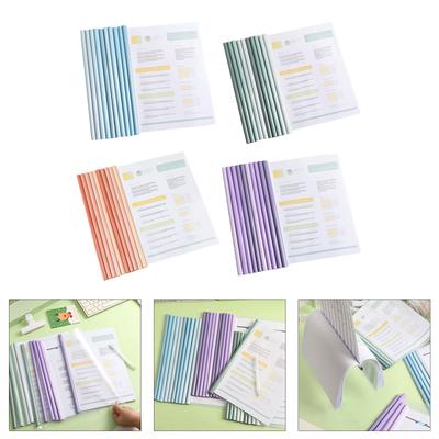 10Pcs Plastic Binder Paper Protector Report Folders with Clear Cover 60 Sheet Capacity Report Cover with Sliding Bar