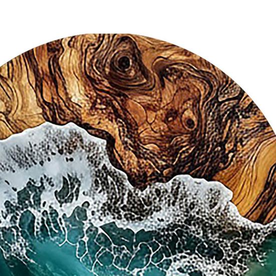Yousheng 6PCS Car Coaster, Reusable Ocean Theme Heat Resistant Pads, Non-Slip Stain Resistant Cup Holders, for Office Desk Home